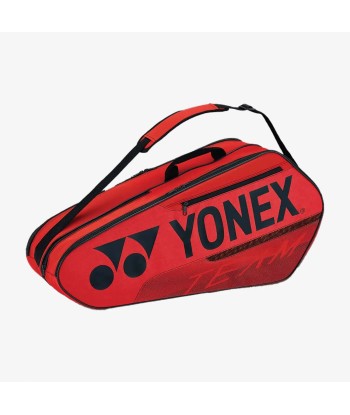 Yonex 42126 (Red) 6pk Team Badminton Tennis Racket Bag plus qu'un jeu 