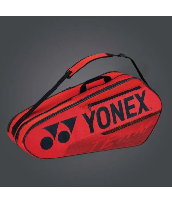 Yonex 42126 (Red) 6pk Team Badminton Tennis Racket Bag plus qu'un jeu 