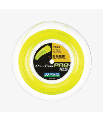 Yonex Polytour Pro 115 / 18 200m Tennis String Reel (Yellow) la colonne vertébrale