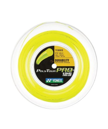 Yonex Polytour Pro 115 / 18 200m Tennis String Reel (Yellow) la colonne vertébrale