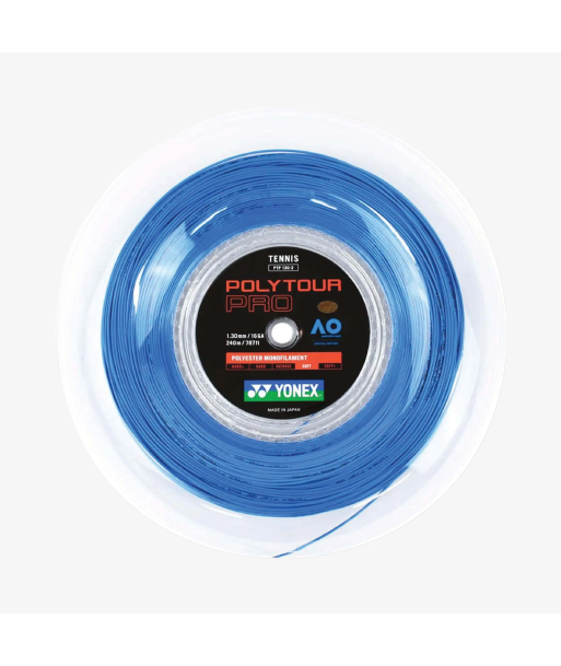 Yonex Polytour Pro 130 / 16 200m Tennis String Reel (Blue) 2024