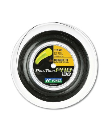 Yonex Polytour Pro 130 / 16 200m Tennis String Reel (Graphite) français