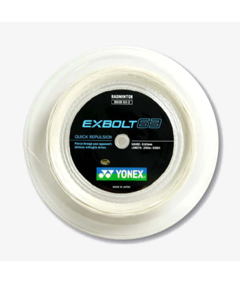 Yonex Exbolt 63 200m Badminton String (White) le concept de la Pate a emporter 