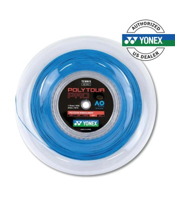 Yonex Polytour Pro 115 / 18 200m Tennis String Reel (Blue) pas cher