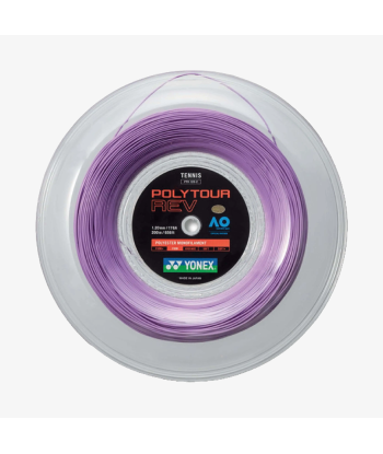 Yonex Polytour Rev 120 / 17 200m Tennis String Reel (Purple) pour bénéficier 