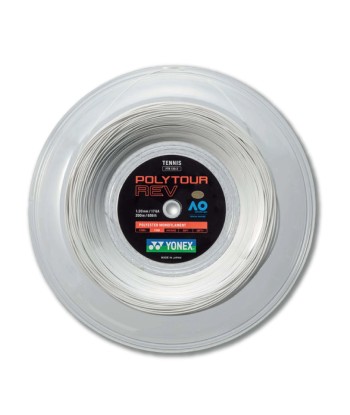 Yonex Polytour Rev 120 / 17 200m Tennis String Reel (White) solde