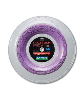 Yonex Polytour Rev 120 / 17 200m Tennis String Reel (Purple) pour bénéficier 