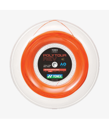 Yonex Polytour Rev 130 / 16 200m Tennis String Reel (Bright Orange) pas cheres