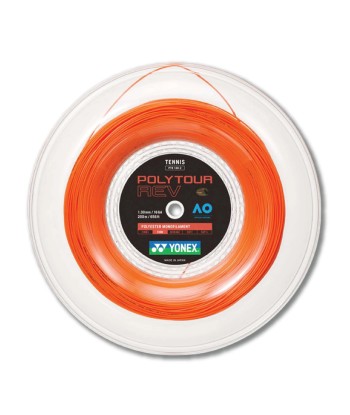 Yonex Polytour Rev 130 / 16 200m Tennis String Reel (Bright Orange) pas cheres