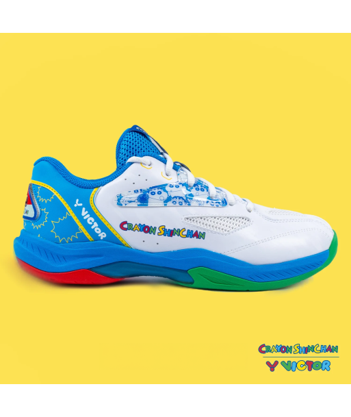 Victor x Crayon Shin Chan Badminton Shoes A39CS AF (White/Blue) Les magasins à Paris