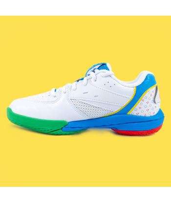 Victor x Crayon Shin Chan Junior Badminton Shoes A39JRCS AF (White /Blue) destockage