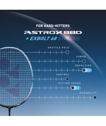 Yonex Astrox 88 Play (Silver/Black) Pre-Strung 2024 Venez découvrir notre 