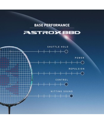 Yonex Astrox 88 D Game (Silver/Black) Pre-Strung 2024 l'évolution des habitudes 