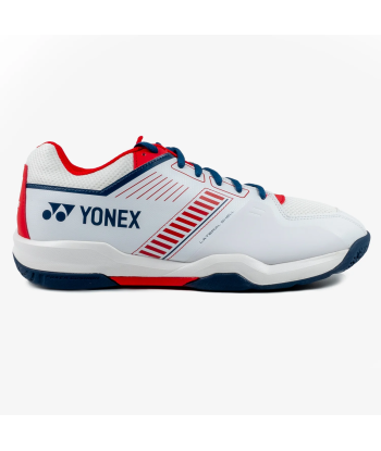 Yonex Strider Wide (White/Red) Court Shoe Amélioration de cerveau avec