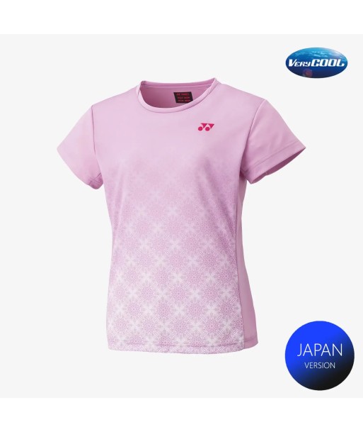 Yonex Women's Crew Neck Tournament Shirts 20738 (Mist Pink) online