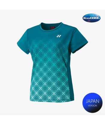 Yonex Women's Crew Neck Tournament Shirts 20738 (Teal Blue) solde