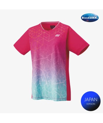 Yonex Women's Crew Neck Tournament Shirts 20814 (Bright Pink) solde