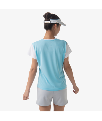 Yonex Women's Crew Neck Tournament Shirts 20738 (Aqua Blue) paiement sécurisé