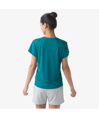 Yonex Women's Crew Neck Tournament Shirts 20738 (Teal Blue) solde