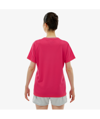 Yonex Women's Crew Neck Tournament Shirts 20814 (Bright Pink) solde