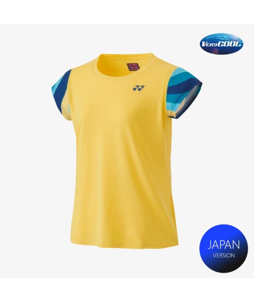 Yonex Women's Crew Neck Shirt 20754 (Soft Yellow) Les êtres humains sont 