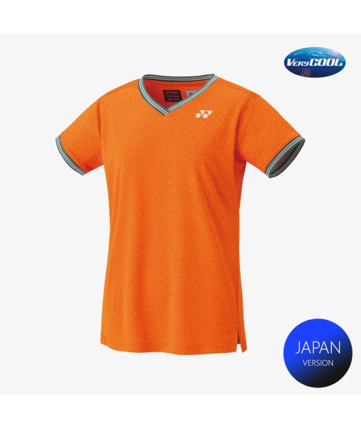 Yonex Women's Crew Neck Shirt 20758 (Bright Orange) soldes