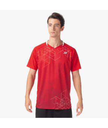 Yonex Men's Crew Neck Shirt 10602 (Sunset Red) pas cher chine