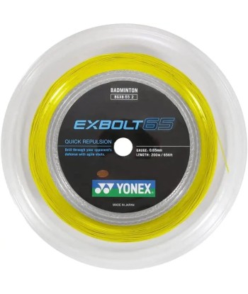 Yonex Exbolt 65 200m Badminton String (Yellow) Jusqu'à 80% De Réduction