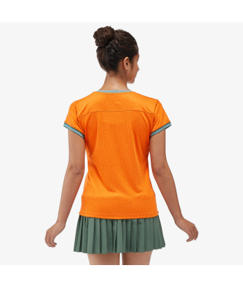 Yonex Women's Crew Neck Shirt 20758 (Bright Orange) soldes