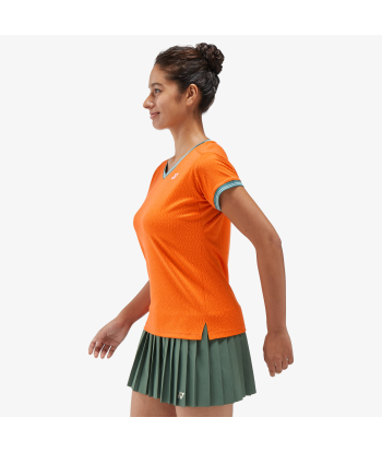 Yonex Women's Crew Neck Shirt 20758 (Bright Orange) soldes