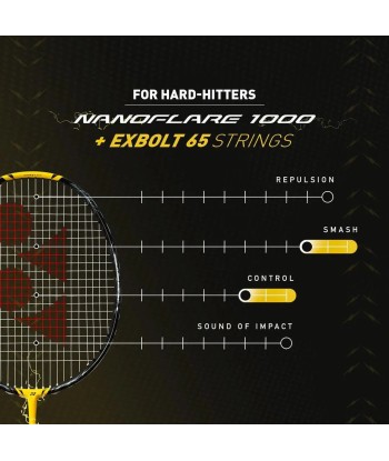 Yonex Nanoflare 1000 Game (Lightning Yellow) Pre-Strung Profitez des Offres !