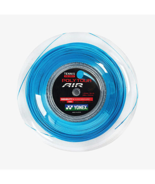 Yonex Polytour Air 125 / 16L 200m Tennis String Reel (Blue) français