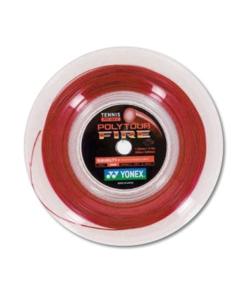 Yonex Polytour Fire 120 / 17 200m Tennis String Reel (Red) livraison gratuite