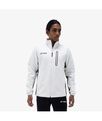 Yonex Men's Warm-Up Jacket 50148 (White) livraison et retour toujours gratuits