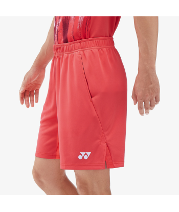 Yonex Men's Knitted Half Pants 15170 (Pearl Red) en stock