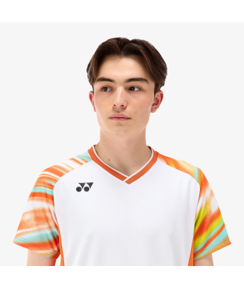 Yonex Men's Game Shirts 10577 (White) pas cher