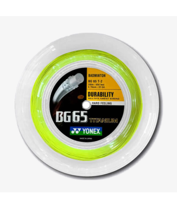 Yonex BG 65 Ti 200m Badminton String (Lemon Yellow) Les magasins à Paris