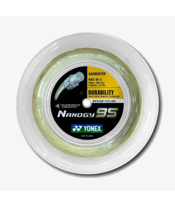 Yonex Nanogy 95 200m Badminton String (Cosmic Gold) brillant des détails fins