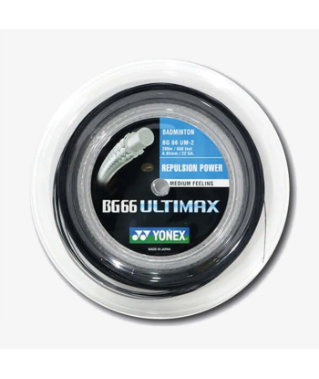 Yonex BG 66 Ultimax 200m Badminton String (Black) Economisez 