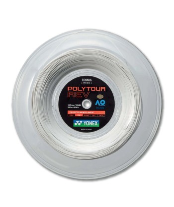 Yonex Polytour Rev 125 / 16L 200m Tennis String Reel (White) brillant des détails fins