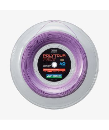 Yonex Polytour Rev 125 / 16L 200m Tennis String Reel (Purple) 50% de réduction en Octobre 2024