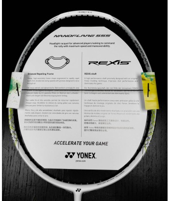 Yonex Nanoflare 555 (Matte White) rembourrage situé sous