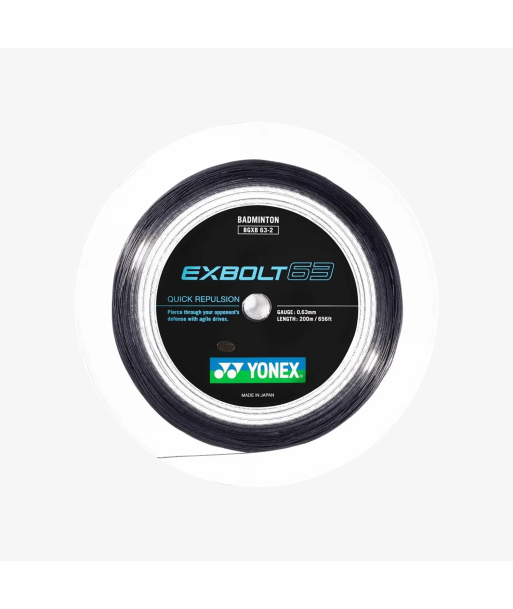 Yonex Exbolt 63 200m Badminton String (Black) Voir les baskets