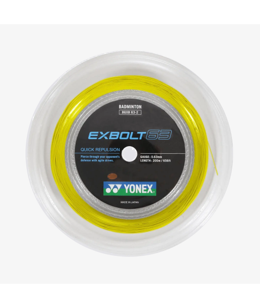 Yonex Exbolt 63 200m Badminton String (Yellow) pas cheres