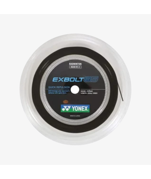 Yonex Exbolt 65 200m Badminton String (Black) à prix réduit toute l'année