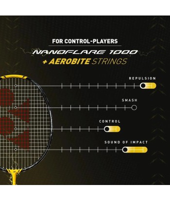 Yonex Nanoflare 1000 Game (Lightning Yellow) Pre-Strung À commander