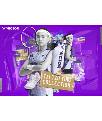 Victor Tai Tzu Ying Collection Badminton Tennis Racket Long Backpack BR3825TTY-AJ (White) la chaussure