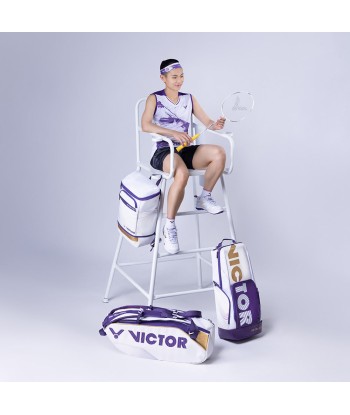 Victor Tai Tzu Ying Collection Badminton Tennis Racket Long Backpack BR3825TTY-AJ (White) la chaussure