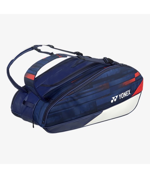 Yonex BAG29PALDWNR (White / Navy / Red) 9pk Limited Pro Badminton Tennis Racket Bag de votre