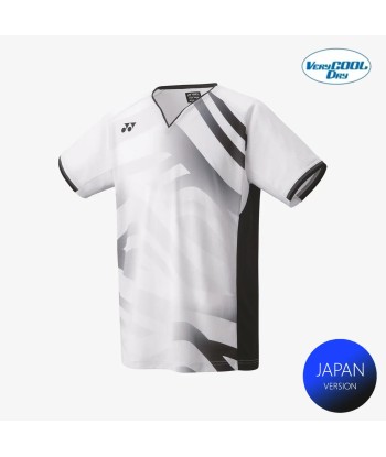 Yonex Men's Crew Neck Tournament Shirt 10566W (White) pas cheres